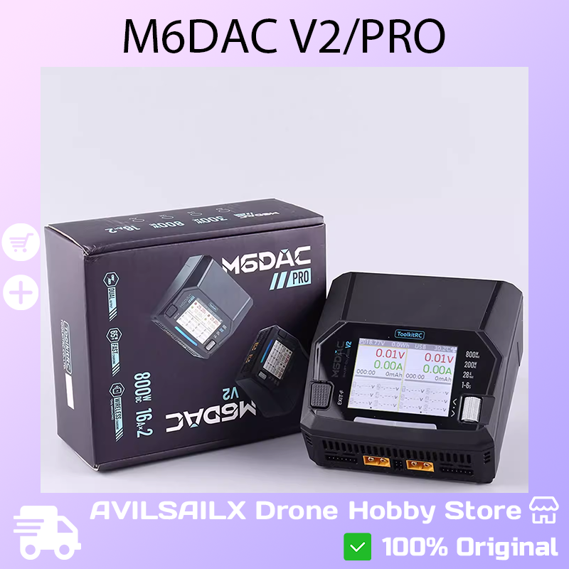 Toolkitrc M6Dac Smart Charger - Зарядное устройство ToolkitRC M6DAC V2 /