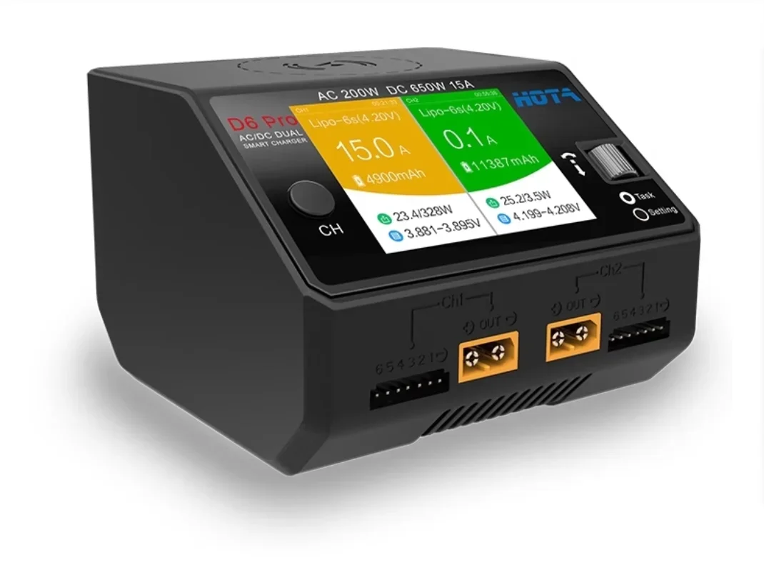 HOTA D6 Pro – интеллектуальное – обзор и цена Hota D6 Pro Dual Lipo Charger