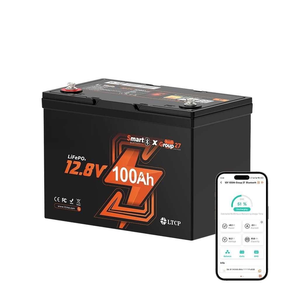 Аккумулятор LiFePO4 12В 100Ач, – обзор и цена Lifepo4 12V 100Ah Bms Bluetooth