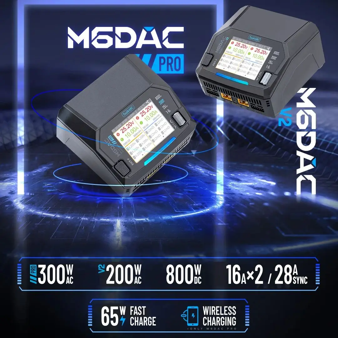 ToolkitRC M6DAC PRO V2 – двухк – обзор и цена Toolkitrc M6Dac Smart Charger